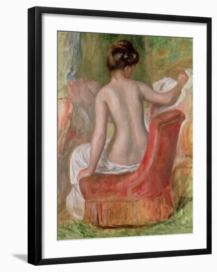 Nude in an Armchair, 1900-Pierre-Auguste Renoir-Framed Giclee Print