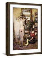 Nude in an Interior; Nu Dans Un Interieur, 1923-Edouard Vuillard-Framed Giclee Print