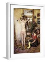 Nude in an Interior; Nu Dans Un Interieur, 1923-Edouard Vuillard-Framed Giclee Print