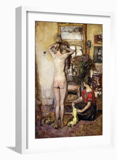 Nude in an Interior; Nu Dans Un Interieur, 1923-Edouard Vuillard-Framed Giclee Print