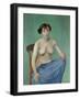 Nude in Blue Fabric, 1912-Félix Vallotton-Framed Giclee Print