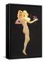 Nude in Front of Mirror-null-Framed Stretched Canvas