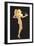 Nude in Front of Mirror-null-Framed Art Print