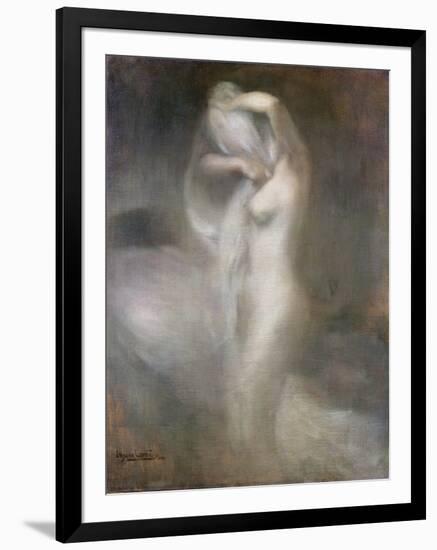 Nude in Profile, C. 1888-Eugene Carriere-Framed Giclee Print