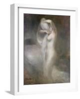 Nude in Profile, C. 1888-Eugene Carriere-Framed Giclee Print