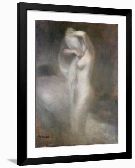 Nude in Profile, C. 1888-Eugene Carriere-Framed Premium Giclee Print