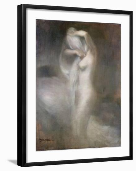 Nude in Profile, C. 1888-Eugene Carriere-Framed Giclee Print