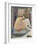 Nude in the Bath-Théo van Rysselberghe-Framed Art Print