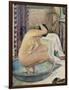 Nude in the Bath-Théo van Rysselberghe-Framed Art Print