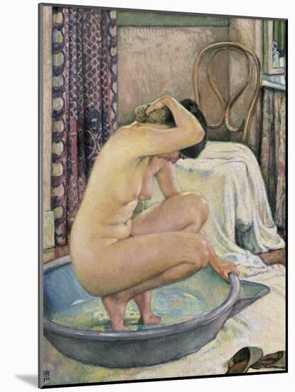 Nude in the Bath-Théo van Rysselberghe-Mounted Art Print