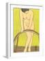 Nude Japanese Woman, Drawing-null-Framed Art Print