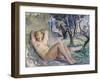 Nude Lying in a Garden, C.1934-Henri Lebasque-Framed Giclee Print