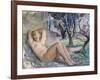 Nude Lying in a Garden, C.1934-Henri Lebasque-Framed Giclee Print