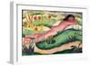 Nude Lying in the Flowers, 1910-Franz Marc-Framed Giclee Print
