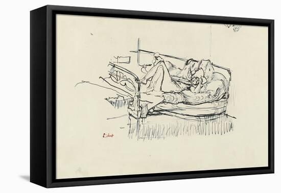 Nude Lying on a Bed-Walter Richard Sickert-Framed Stretched Canvas