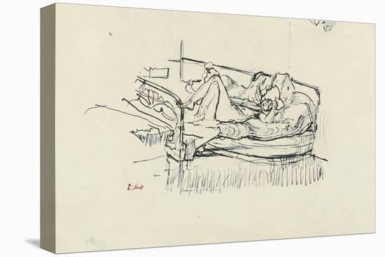 Nude Lying on a Bed-Walter Richard Sickert-Stretched Canvas