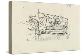 Nude Lying on a Bed-Walter Richard Sickert-Stretched Canvas