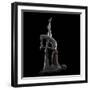 Nude male and female models posing together against black background-Panoramic Images-Framed Photographic Print