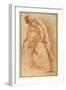 Nude Man Seen from the Rear, Late 17th Century-null-Framed Giclee Print