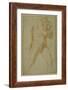 Nude Man Striding Forward, with Arms Folded and Looking over This Right Shoulder-Guido Reni-Framed Giclee Print