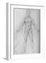 'Nude Man With Arms Stretched Out, Seen from the Front', c1480 (1945)-Leonardo Da Vinci-Framed Giclee Print
