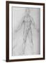 'Nude Man With Arms Stretched Out, Seen from the Front', c1480 (1945)-Leonardo Da Vinci-Framed Giclee Print
