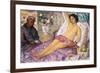 Nude Mestiza, 1923-Juan Echevarria-Framed Giclee Print