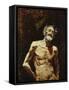 Nude of Old Man in the Sun-Mariano Fortuny y Marsal-Framed Stretched Canvas