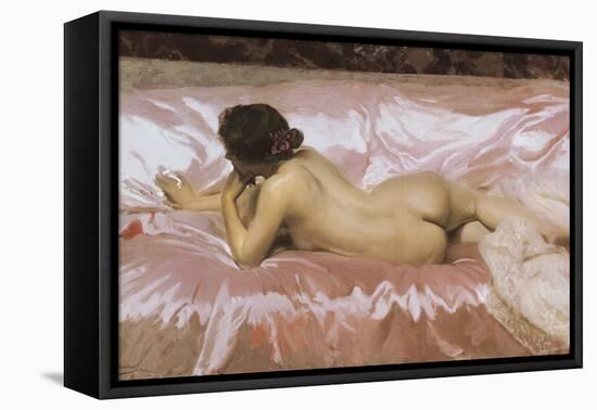 Nude of Woman-Joaquín Sorolla y Bastida-Framed Stretched Canvas