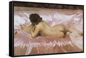 Nude of Woman-Joaquín Sorolla y Bastida-Framed Stretched Canvas