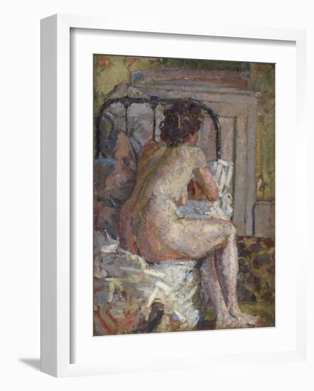 Nude on a Bed, c.1914-Harold Gilman-Framed Giclee Print