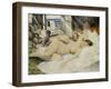Nude on a Bed, South of France-Christopher Richard Wynne Nevinson-Framed Giclee Print