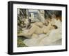 Nude on a Bed, South of France-Christopher Richard Wynne Nevinson-Framed Giclee Print