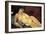 Nude on a Blue Cushion-Amedeo Modigliani-Framed Art Print