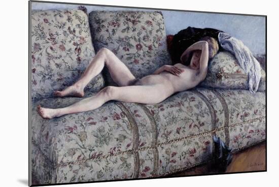 Nude on a Couch, C.1880-Gustave Caillebotte-Mounted Giclee Print