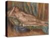 Nude on a Couch-Pierre-Auguste Renoir-Stretched Canvas