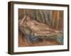 Nude on a Couch-Pierre-Auguste Renoir-Framed Giclee Print