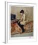 Nude on Bed after Toulouse-Lautrec-Laurent Salinas-Framed Collectable Print