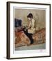 Nude on Bed after Toulouse-Lautrec-Laurent Salinas-Framed Collectable Print