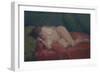 Nude on Red and Green, 2009-Pat Maclaurin-Framed Giclee Print