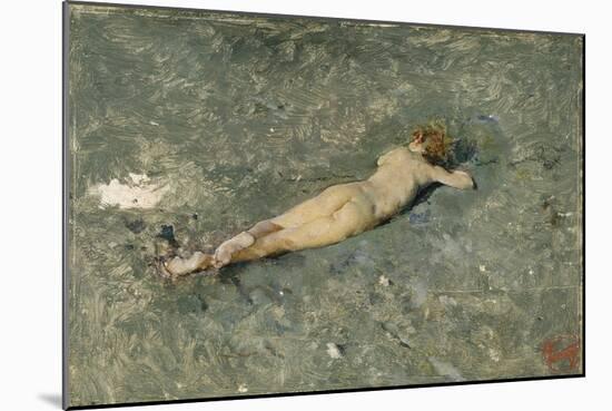 Nude on the Beach at Portici, 1874-Marià Fortuny-Mounted Giclee Print