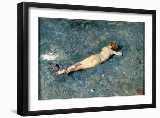 Nude on the Beach at Portici-Mariano Fortuny y Marsal-Framed Giclee Print