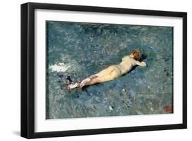 Nude on the Beach at Portici-Mariano Fortuny y Marsal-Framed Giclee Print