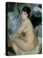 Nude, or Nude Seated on a Sofa, 1876-Pierre-Auguste Renoir-Stretched Canvas