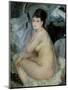 Nude, or Nude Seated on a Sofa, 1876-Pierre-Auguste Renoir-Mounted Giclee Print