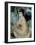 Nude, or Nude Seated on a Sofa, 1876-Pierre-Auguste Renoir-Framed Giclee Print