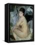 Nude, or Nude Seated on a Sofa, 1876-Pierre-Auguste Renoir-Framed Stretched Canvas