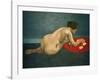 Nude Playing Solitaire-Félix Vallotton-Framed Giclee Print