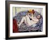 Nude Reaching on a Sofa, 1928-Suzanne Valadon-Framed Giclee Print