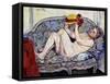 Nude Reaching on a Sofa, 1928-Suzanne Valadon-Framed Stretched Canvas